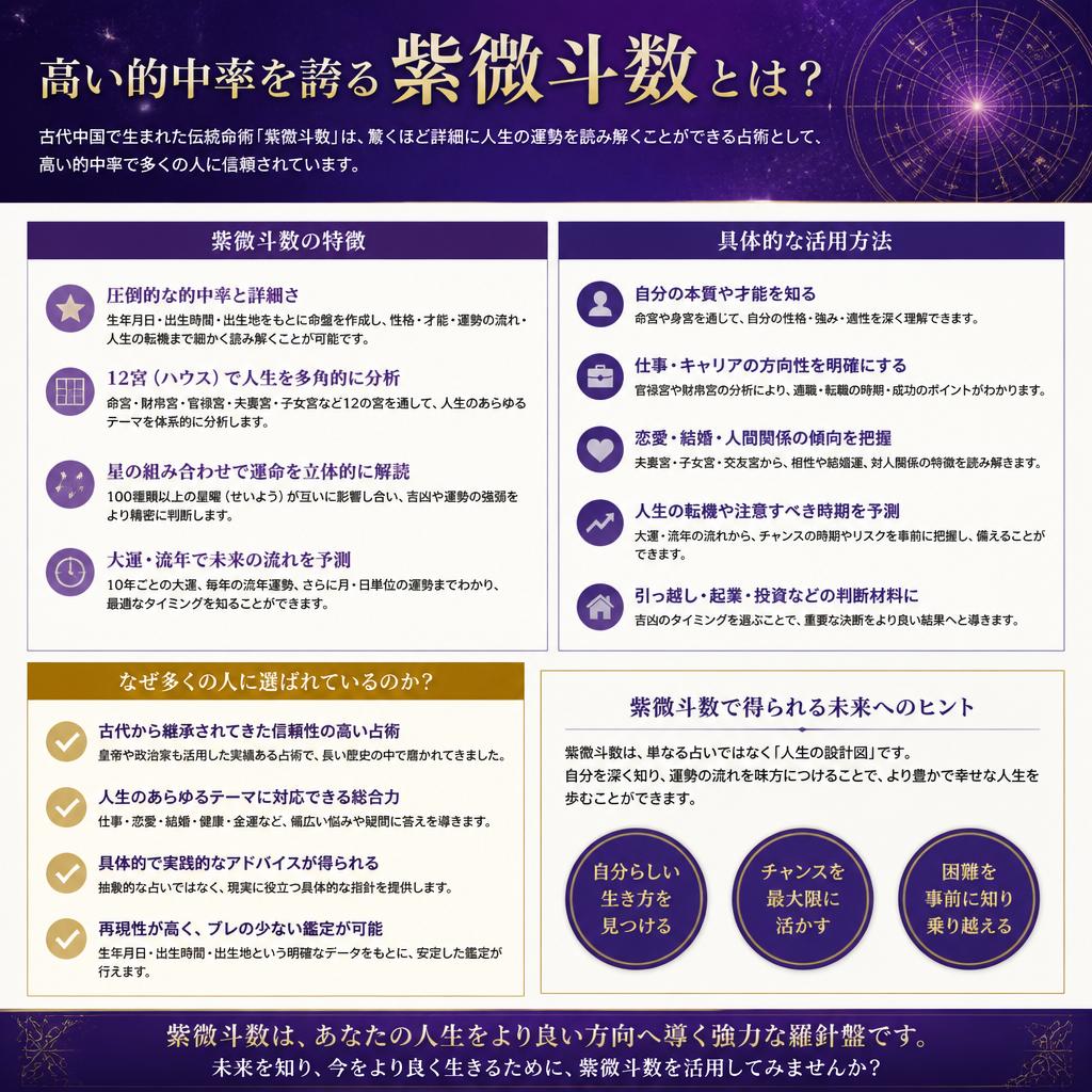 紫微斗数の魅力とは？