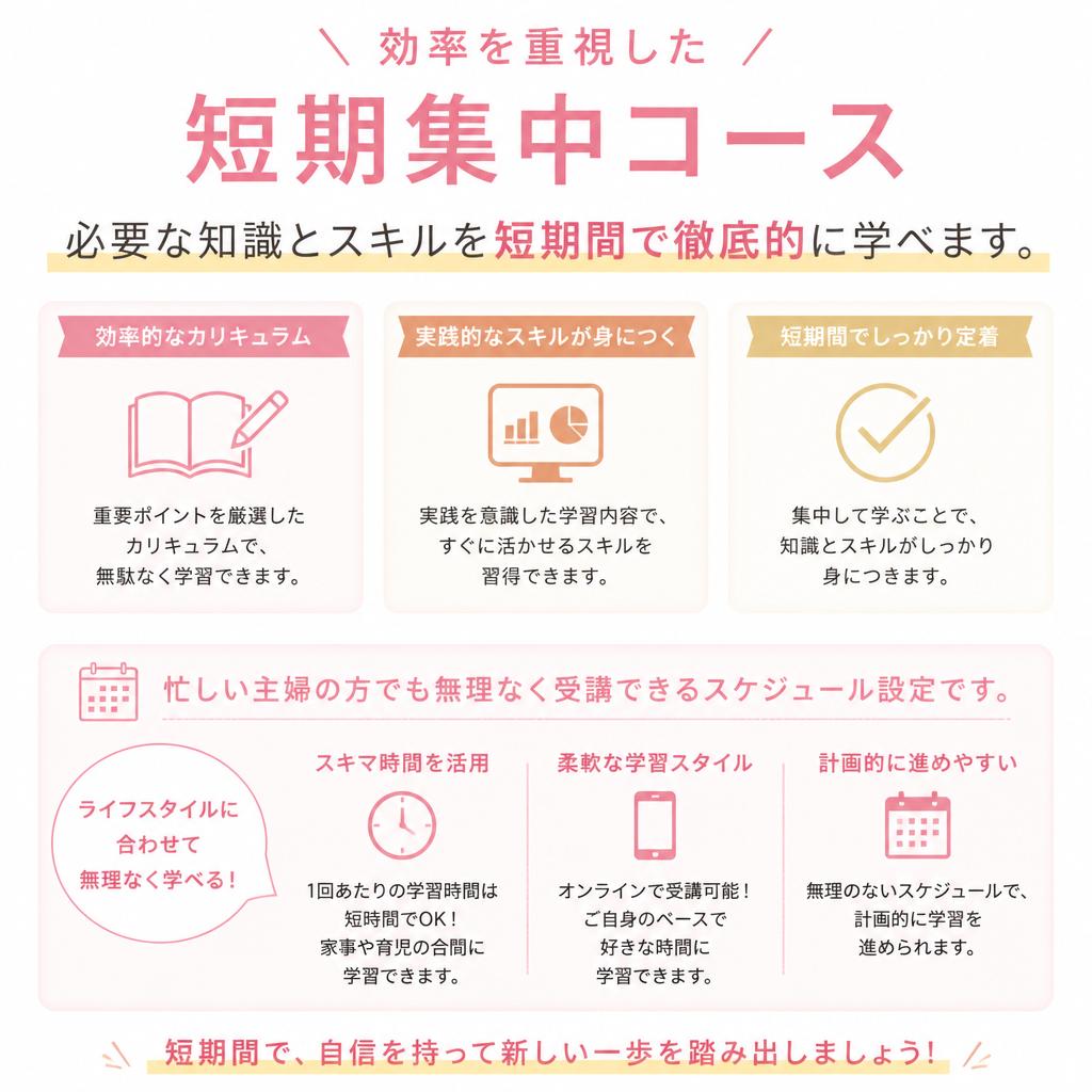 短期間でプロとして活動するためのカリキュラム