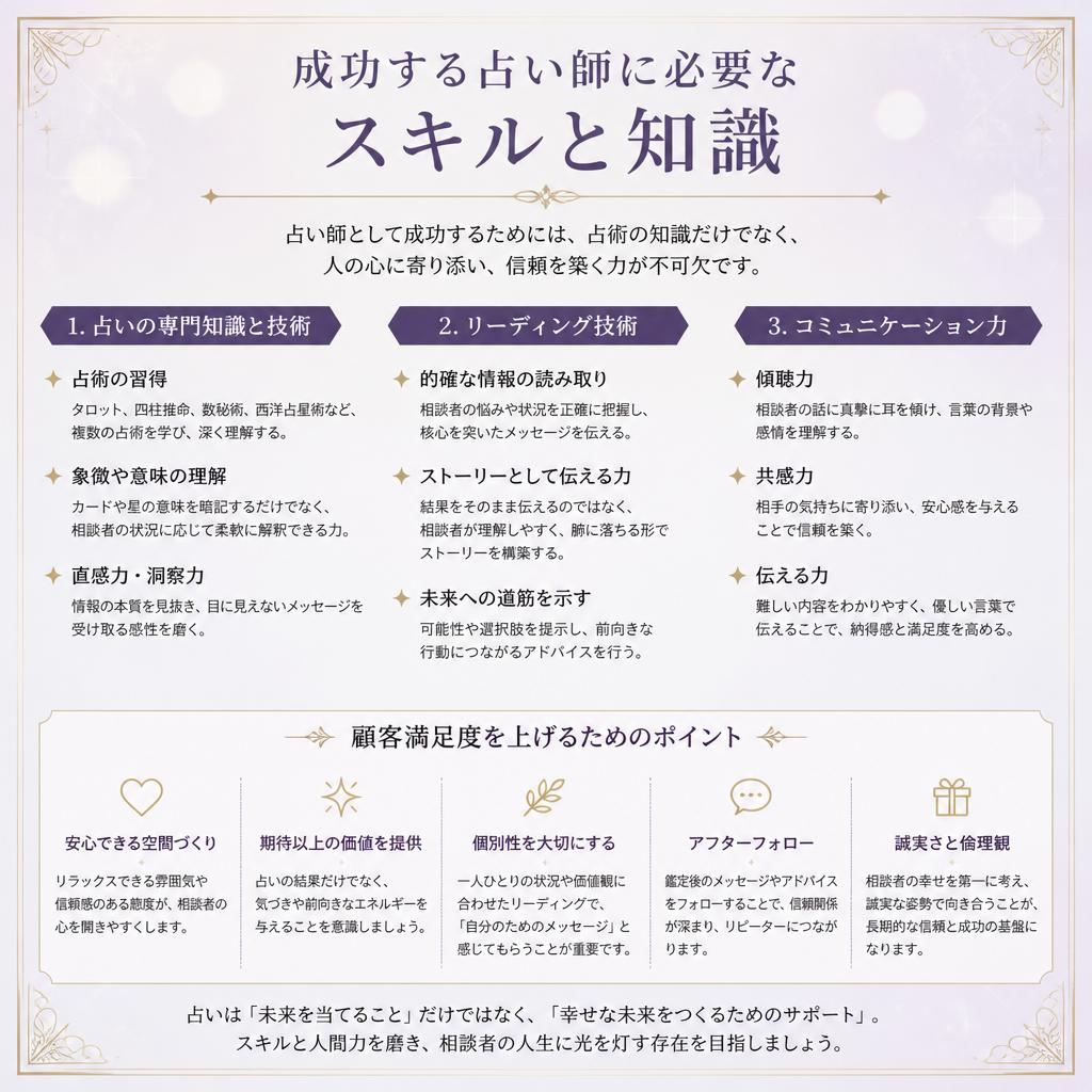 売れる占い師になるためのスキル