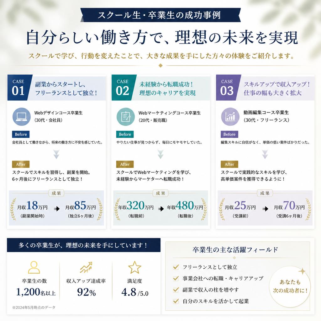 成功事例：実際の収入アップの体験談