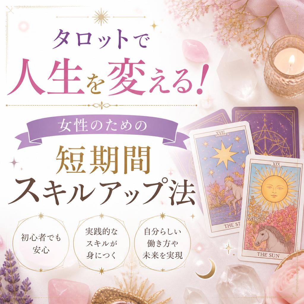タロットで人生を変える！女性のための短期間スキルアップ法