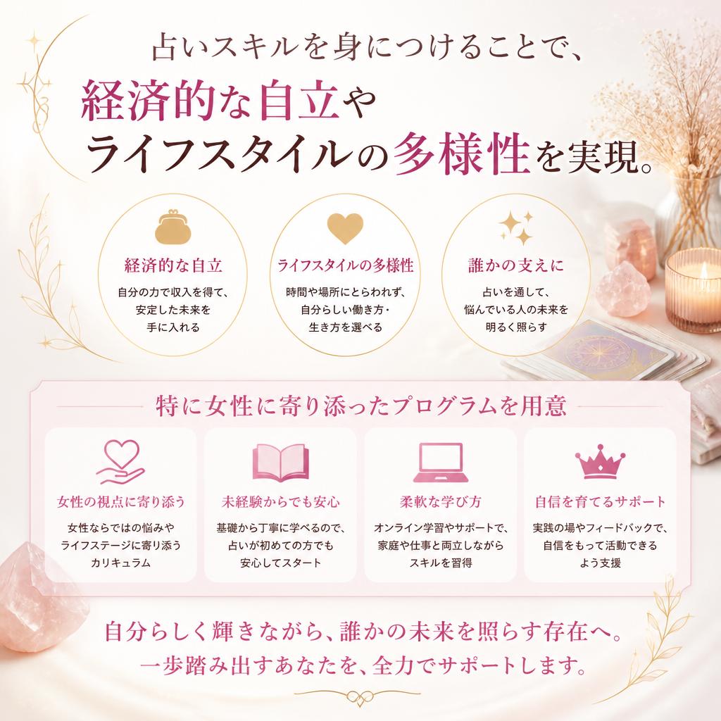 女性の自立をサポート