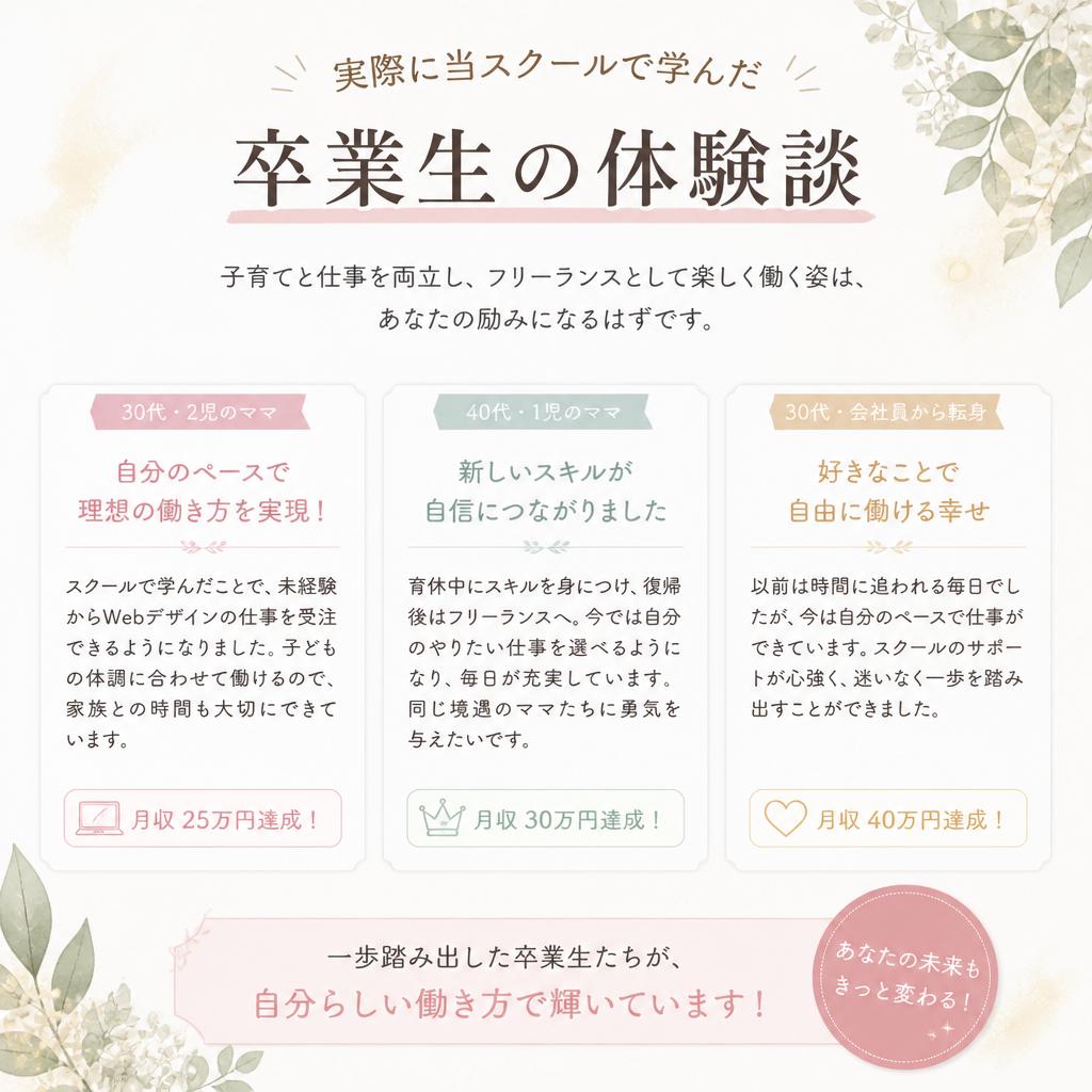 受講者の声 - 彼女たちの成功ストーリー