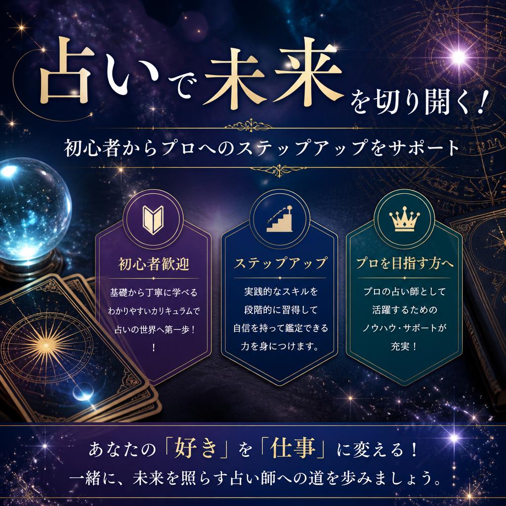 占いで未来を切り開く！初心者からプロへのステップアップをサポート