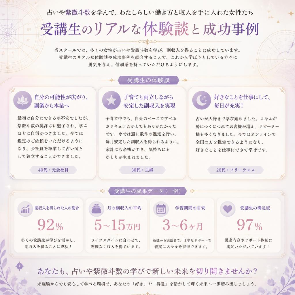 成功事例と受講生の声