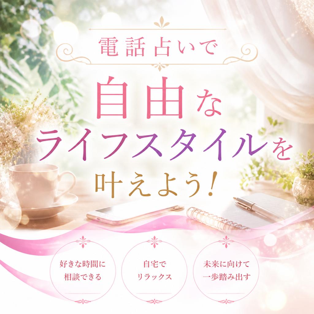 電話占いで自由なライフスタイルを叶えよう！