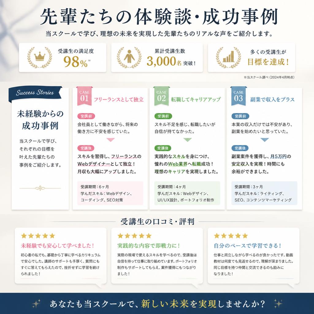 4. 受講生の声・成功例