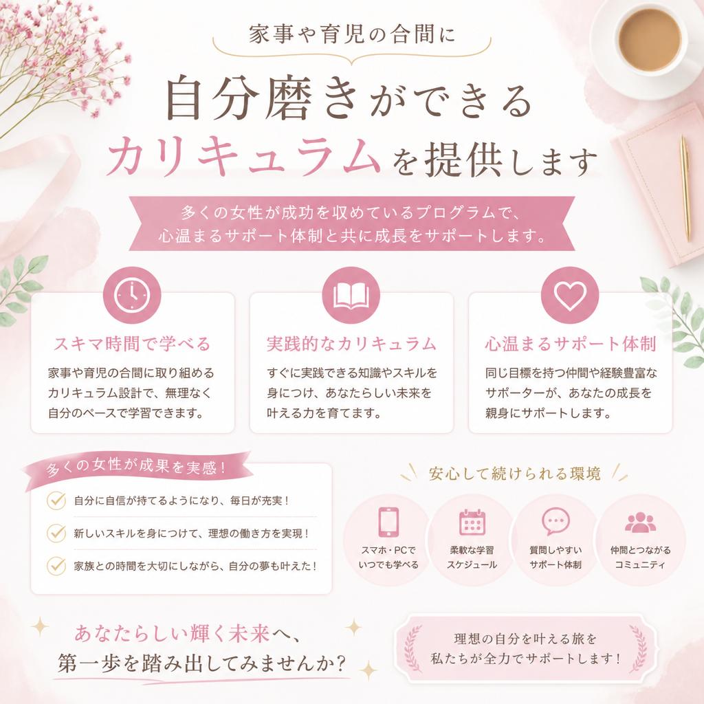 女性に優しいカリキュラム