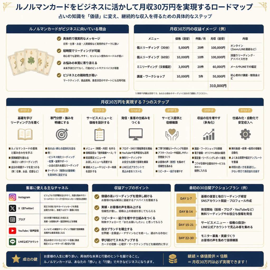 月収30万円を目指すための具体的プラン