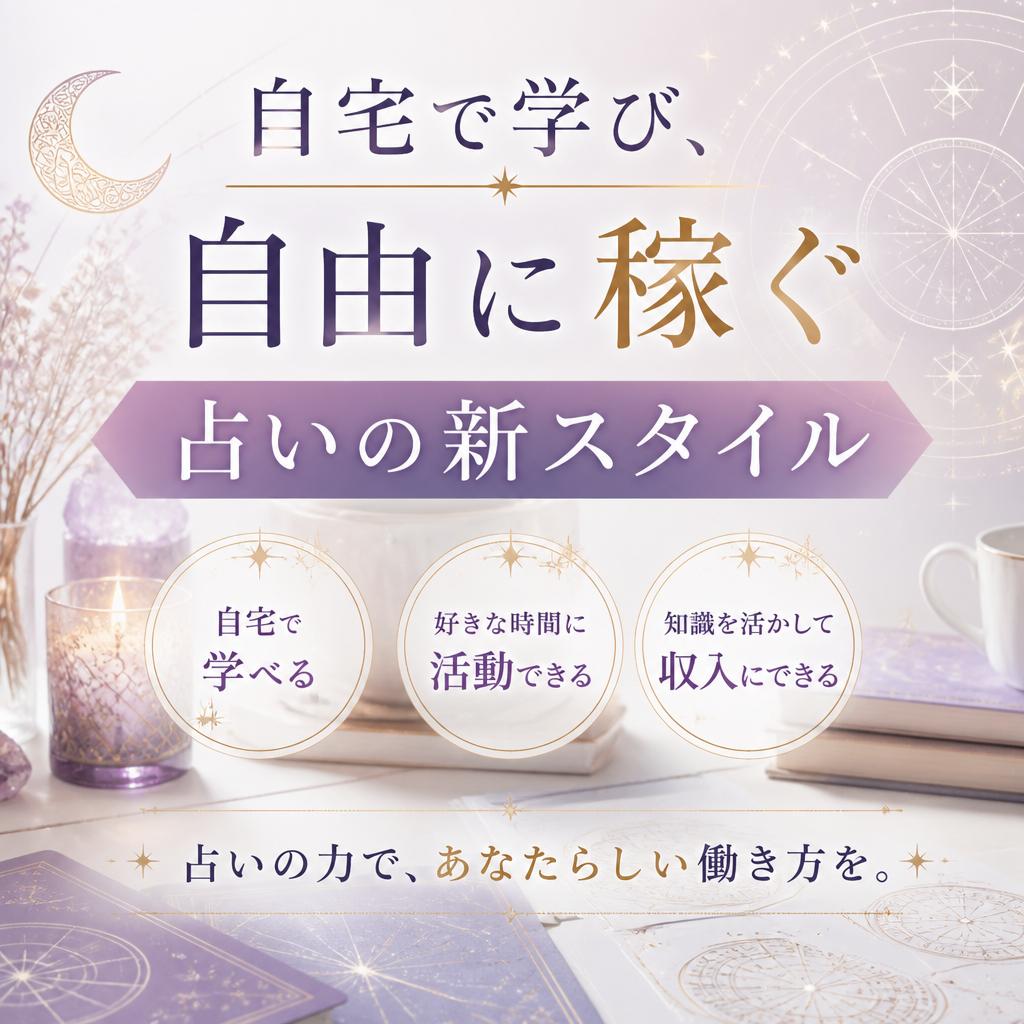 自宅で学び、自由に稼ぐ占いの新スタイル