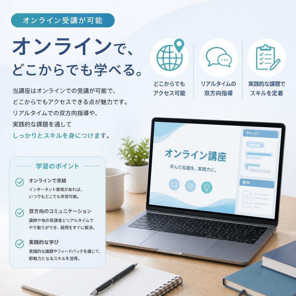 2. オンライン講座の特長