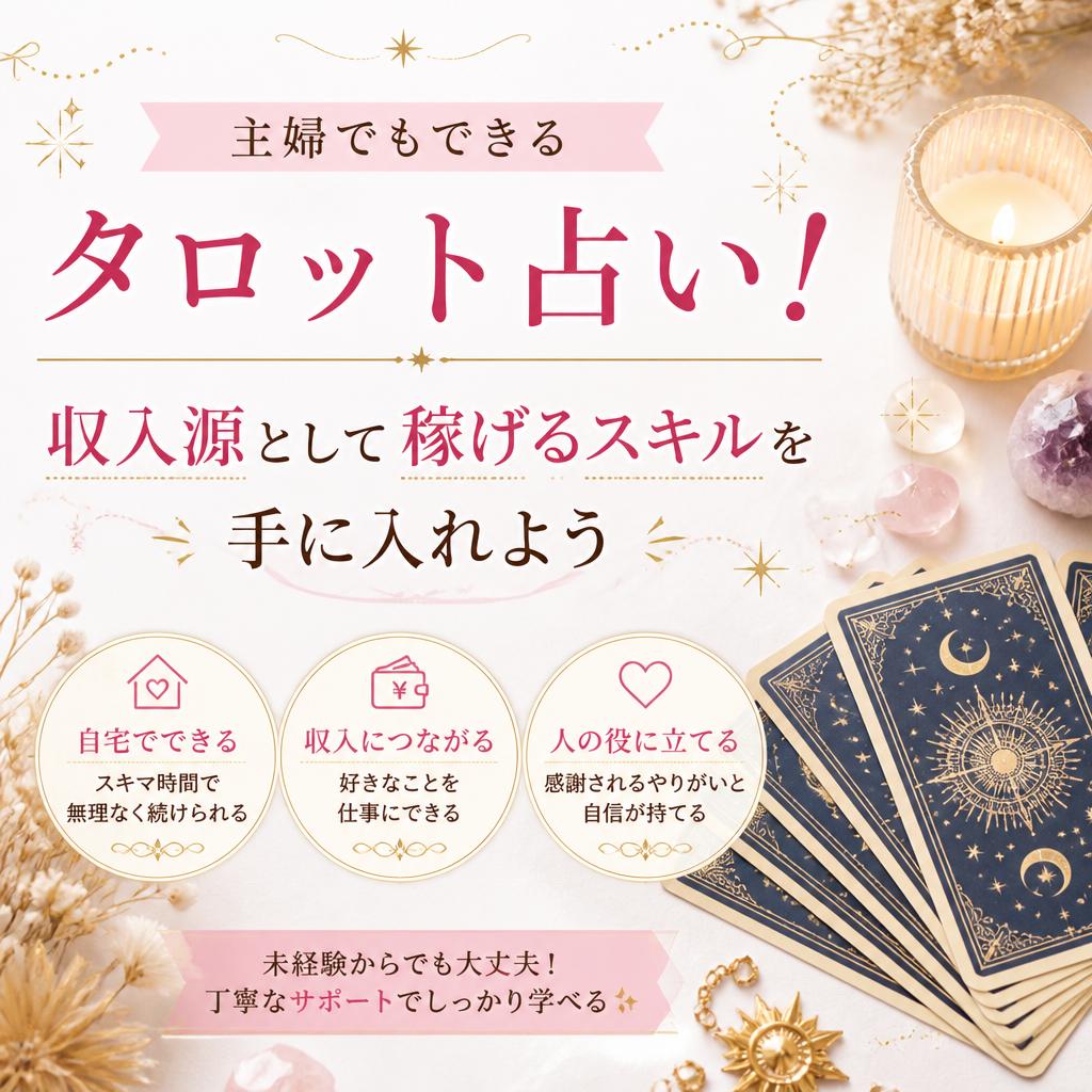 主婦でもできるタロット占い！収入源として稼げるスキルを手に入れよう