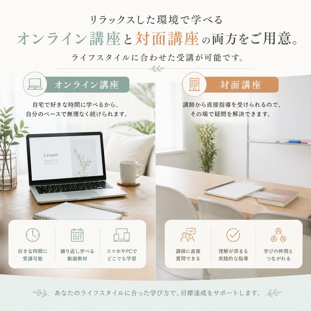 オンライン＆対面学習の柔軟性