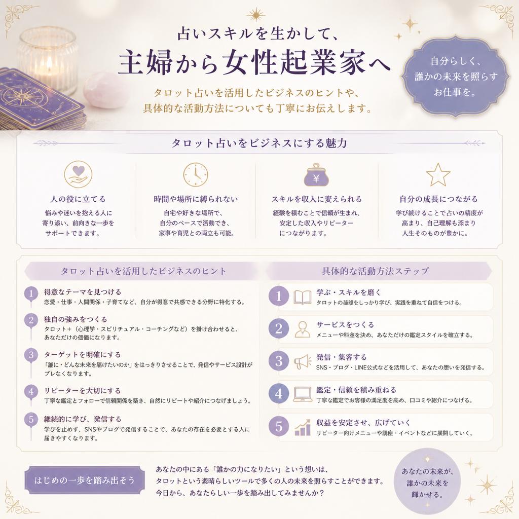 女性起業家としてのステップを支援